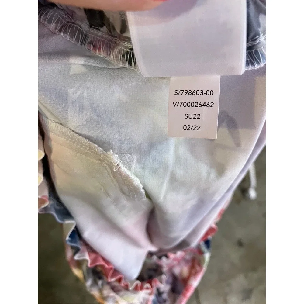 Athleta Savannah Bermuda Short Women XL Floral Print‎ Elastic Waist 798603
